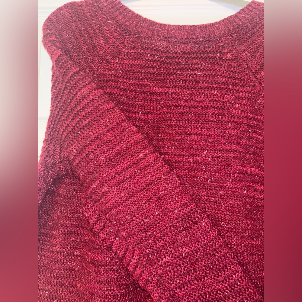 Colorful Thread Maroon Sweater - Picture 3 of 8